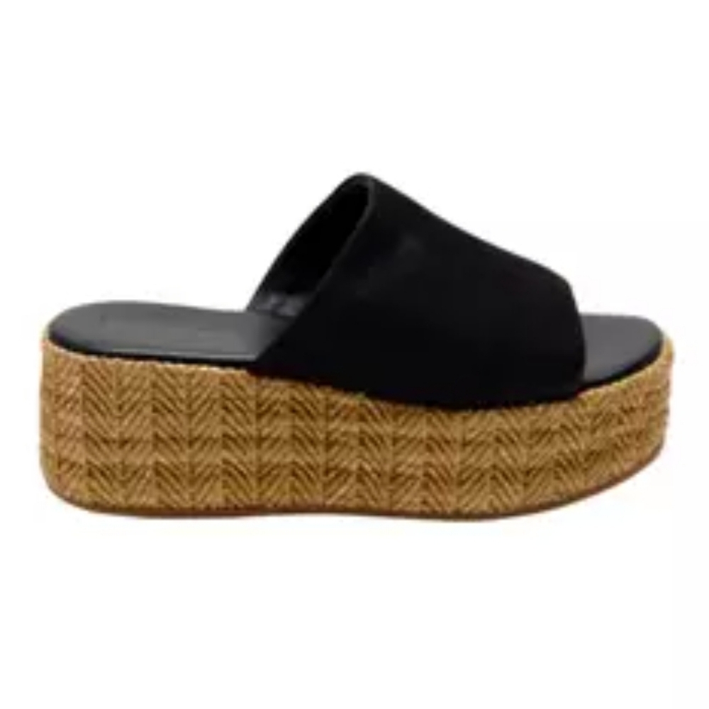 New Free People Harbor Raffia Flatform